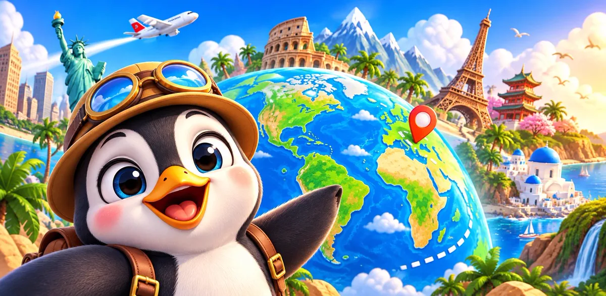 Worldwink key art with Pip the penguin